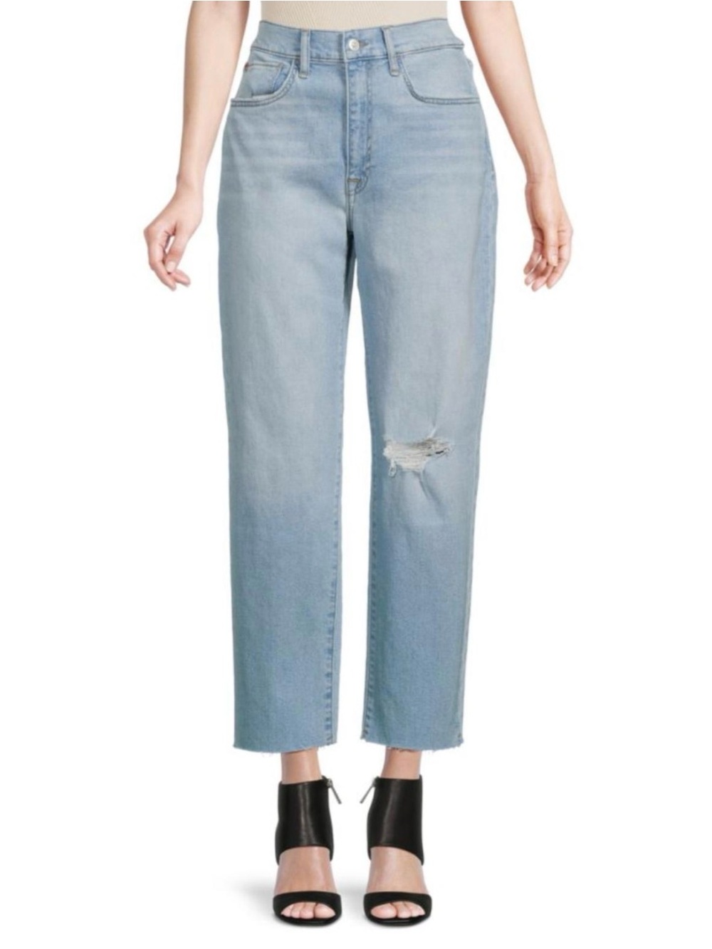 No Boundaries Light Blue Boyfriend Distressed Jeans